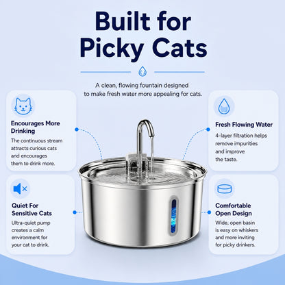 Filtered Cat Water Fountain