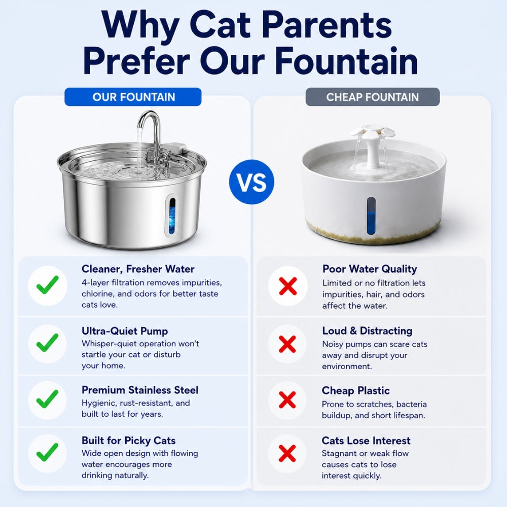 Filtered Cat Water Fountain