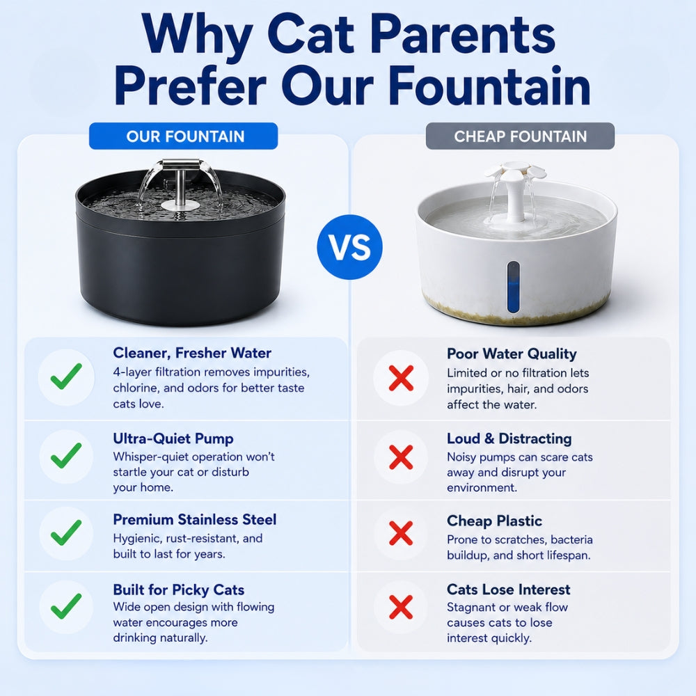 Filtiered Cat Water Fountainn
